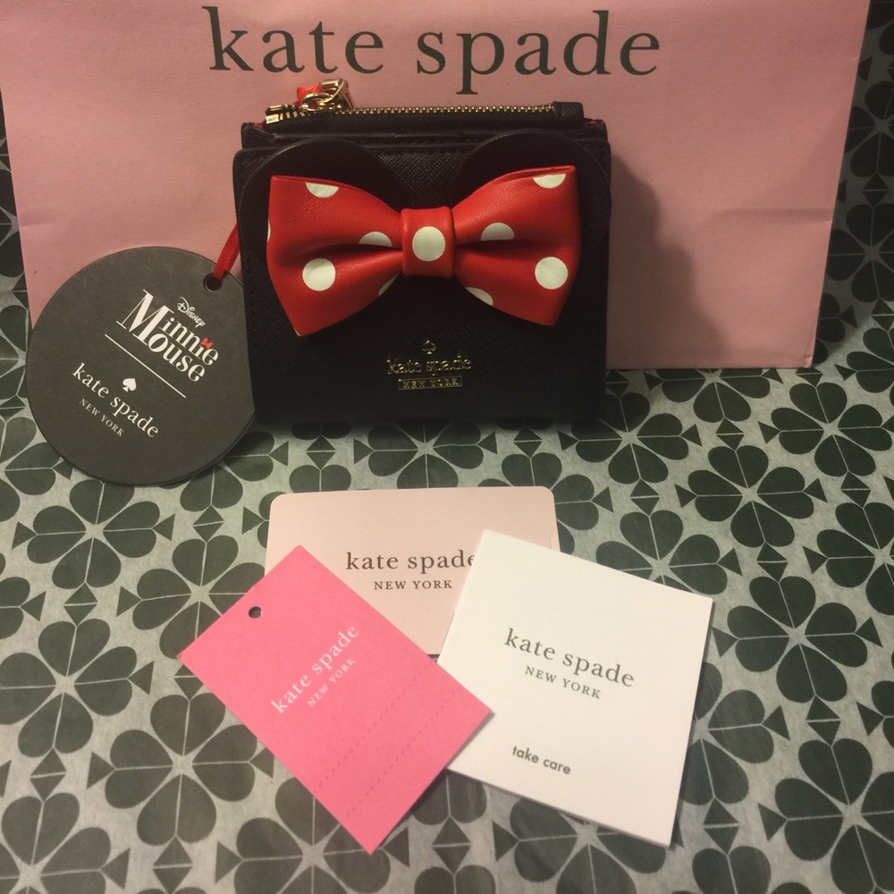 💥HOST PICK💥♠️KATE SPADE NY MINNIE MOUSE X ADALYN SM WALLET